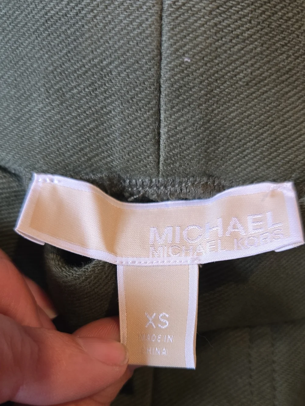 Michael Kors Green Pants with White Side Stripes Xs
